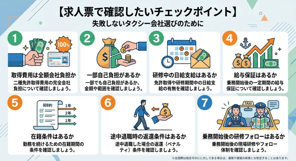 大阪でタクシードライバーの求人を探すときに見落としやすいポイント